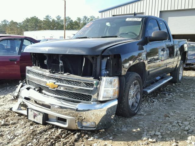 1GCRCSE07DZ232177 - 2013 CHEVROLET SILVERADO BLACK photo 2