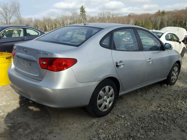 KMHDU46D38U285185 - 2008 HYUNDAI ELANTRA GL SILVER photo 4