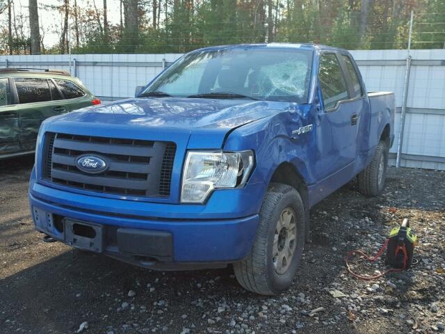 1FTEX1EM0BFC82269 - 2011 FORD F150 SUPER BLUE photo 2