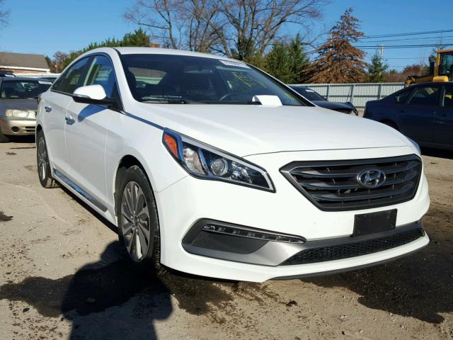 5NPE34AF4FH087159 - 2015 HYUNDAI SONATA SPO WHITE photo 1