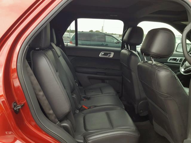 1FM5K8D80FGB05938 - 2015 FORD EXPLORER X RED photo 6