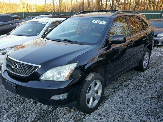 2T2HK31U77C034478 - 2007 LEXUS RX 350 BLACK photo 2