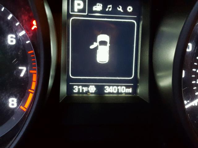 5XYZTDLB5HG439834 - 2017 HYUNDAI SANTA FE S BLACK photo 8