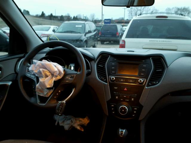 5XYZTDLB5HG439834 - 2017 HYUNDAI SANTA FE S BLACK photo 9