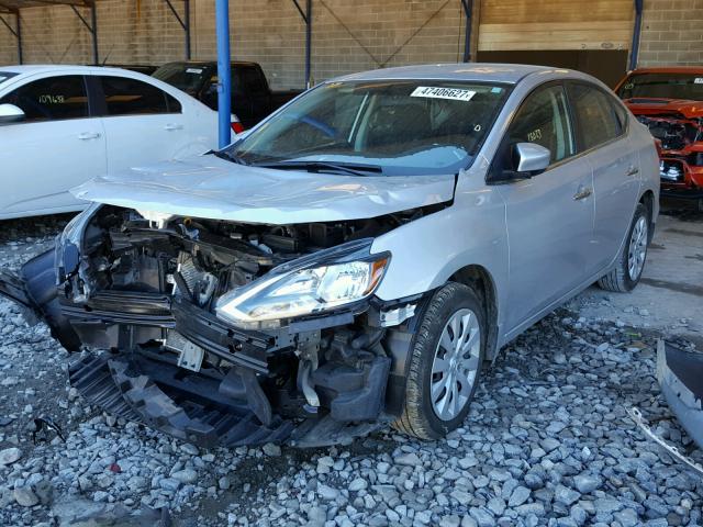 3N1AB7AP1GY260235 - 2016 NISSAN SENTRA S SILVER photo 2