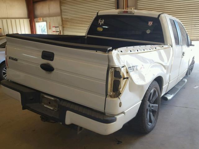 1FTRX12W19FB47075 - 2009 FORD F150 SUPER WHITE photo 4