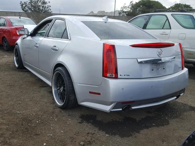 1G6DV5EP9D0101830 - 2013 CADILLAC CTS-V SILVER photo 3