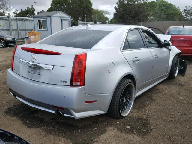 1G6DV5EP9D0101830 - 2013 CADILLAC CTS-V SILVER photo 4