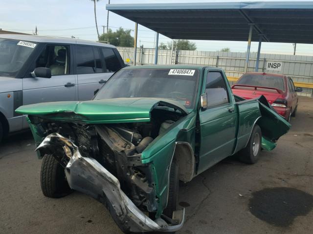 1GCCS14Z5N8111013 - 1992 CHEVROLET S TRUCK S1 GREEN photo 2