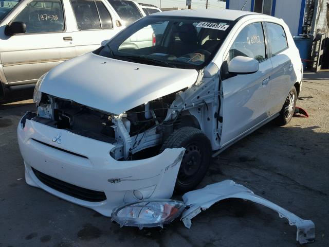 ML32A3HJ4FH036873 - 2015 MITSUBISHI MIRAGE DE WHITE photo 2