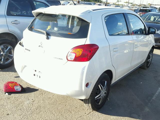 ML32A3HJ4FH036873 - 2015 MITSUBISHI MIRAGE DE WHITE photo 4