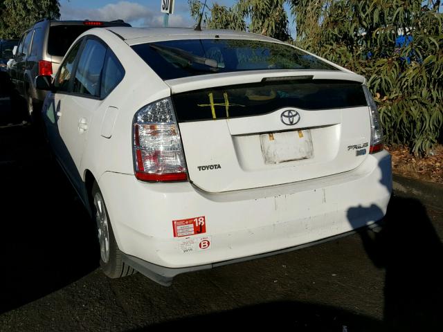 JTDKB20U577661039 - 2007 TOYOTA PRIUS WHITE photo 3