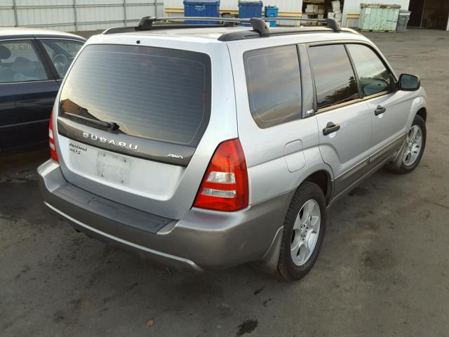 JF1SG65664H737625 - 2004 SUBARU FORESTER 2 SILVER photo 4