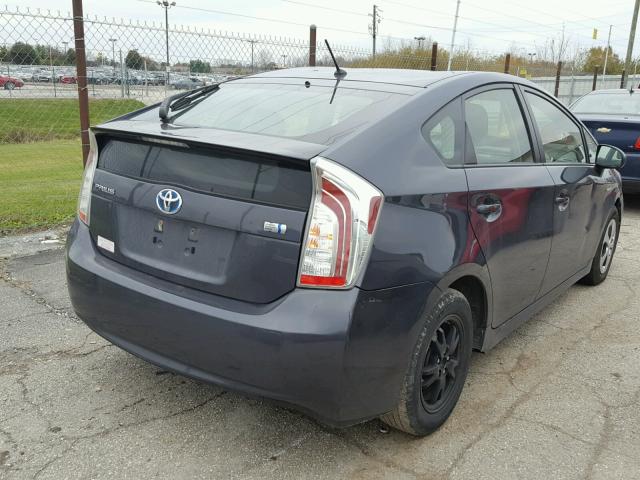 JTDKN3DU0C5440428 - 2012 TOYOTA PRIUS GRAY photo 4