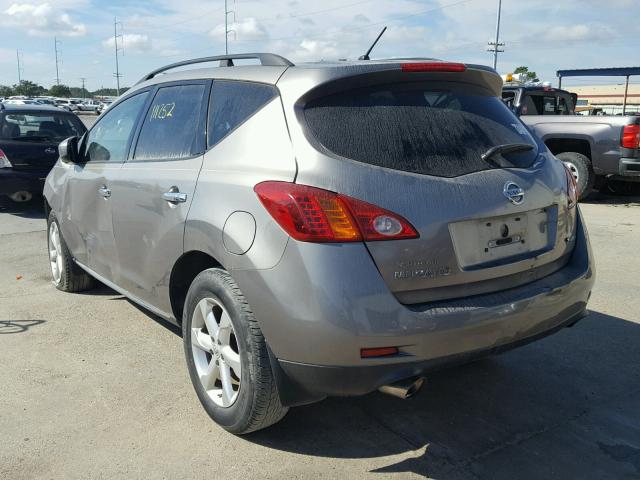 JN8AZ18WX9W120329 - 2009 NISSAN MURANO S GRAY photo 3