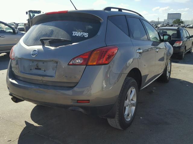 JN8AZ18WX9W120329 - 2009 NISSAN MURANO S GRAY photo 4