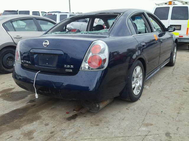 1N4AL11D86C267662 - 2006 NISSAN ALTIMA S BLUE photo 4