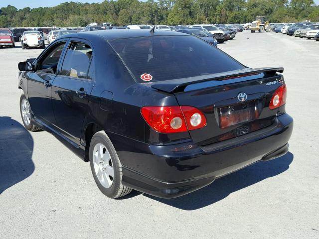 1NXBR32E27Z782695 - 2007 TOYOTA COROLLA CE BLACK photo 3