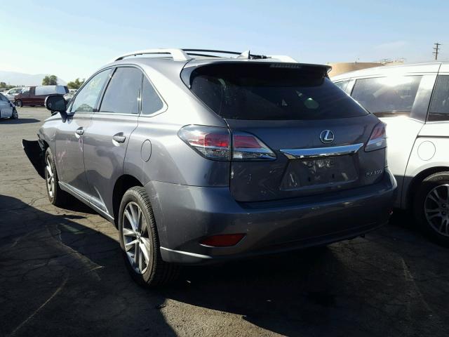 2T2ZK1BAXEC137260 - 2014 LEXUS RX 350 GRAY photo 3