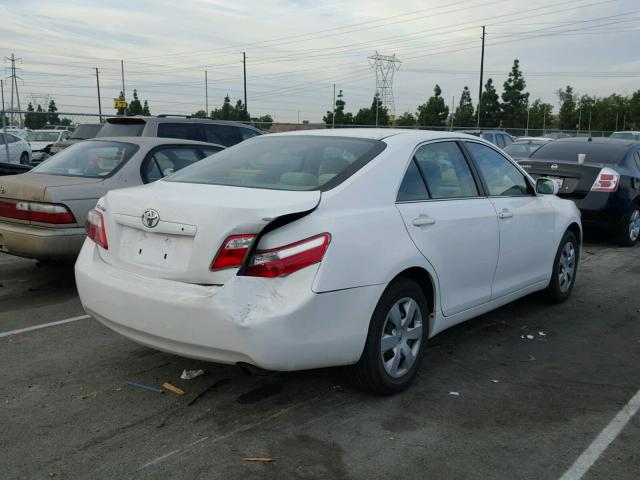 4T4BE46KX9R109003 - 2009 TOYOTA CAMRY BASE WHITE photo 4