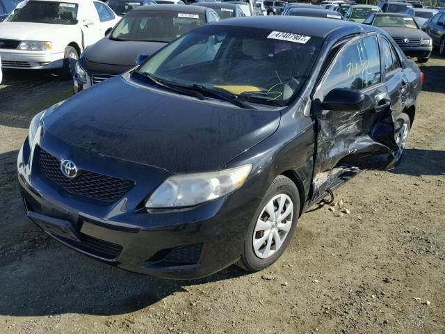 1NXBU40E99Z113026 - 2009 TOYOTA COROLLA BA BLACK photo 2