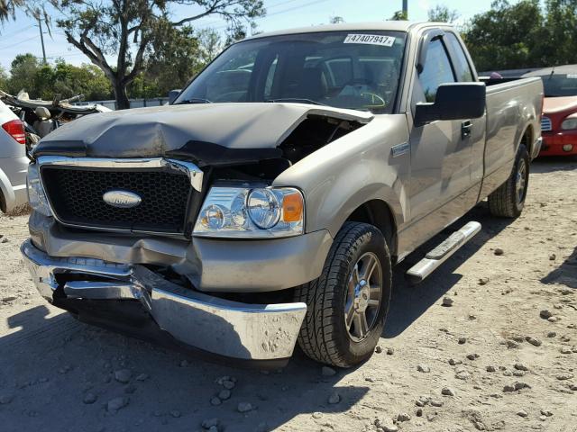 1FTRF12237NA36496 - 2007 FORD F150 BEIGE photo 2