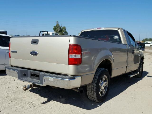 1FTRF12237NA36496 - 2007 FORD F150 BEIGE photo 4