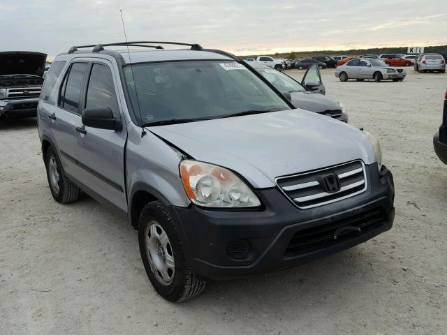 JHLRD68595C000697 - 2005 HONDA CR-V LX SILVER photo 1