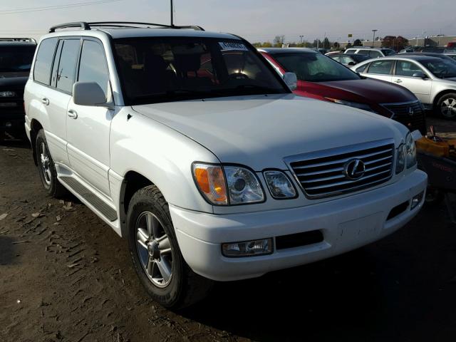 JTJHT00W923515463 - 2002 LEXUS LX 470 WHITE photo 1