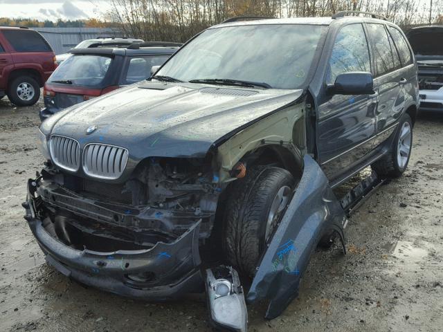 5UXFB53555LV15508 - 2005 BMW X5 4.4I GREEN photo 2