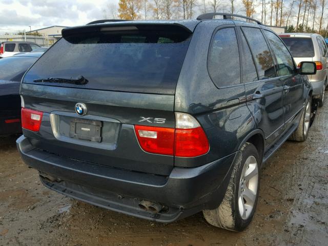 5UXFB53555LV15508 - 2005 BMW X5 4.4I GREEN photo 4