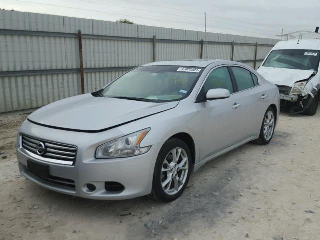 1N4AA5AP2DC813196 - 2013 NISSAN MAXIMA S SILVER photo 2