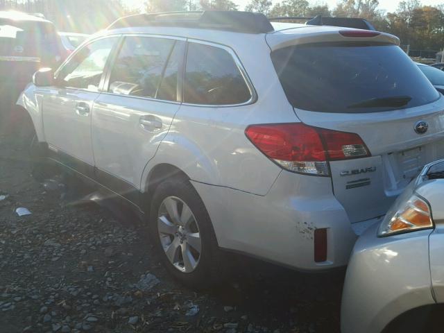 4S4BRDKC2C2230950 - 2012 SUBARU OUTBACK 3. WHITE photo 3