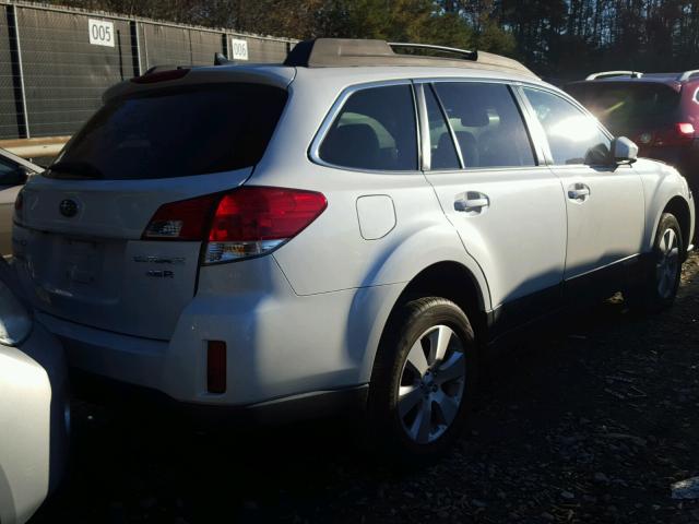 4S4BRDKC2C2230950 - 2012 SUBARU OUTBACK 3. WHITE photo 4