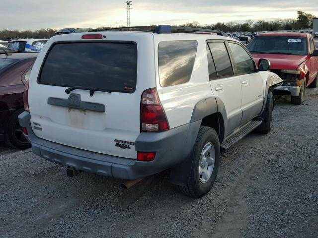 JTEBT14R730010586 - 2003 TOYOTA 4RUNNER SR WHITE photo 4