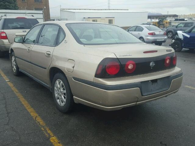 2G1WF52E649424429 - 2004 CHEVROLET IMPALA GOLD photo 3