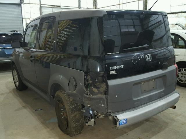 5J6YH28365L034160 - 2005 HONDA ELEMENT LX BLACK photo 3