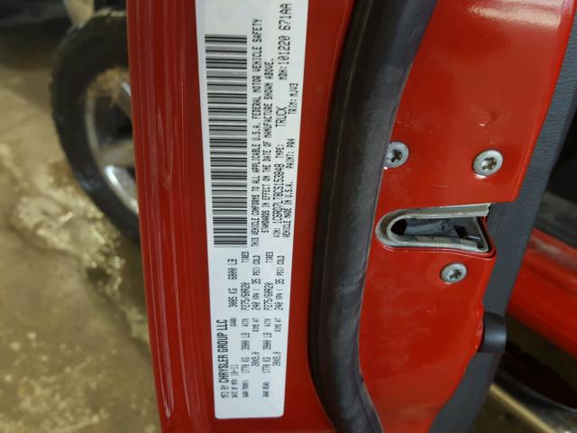 1C6RD7LT8CS153848 - 2012 DODGE RAM 1500 S RED photo 10