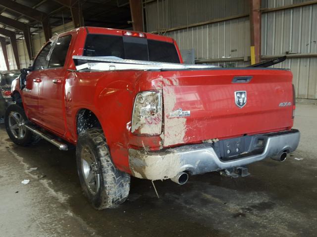 1C6RD7LT8CS153848 - 2012 DODGE RAM 1500 S RED photo 3