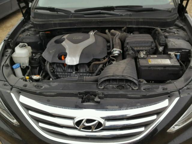 5NPEC4AB9EH880355 - 2014 HYUNDAI SONATA SE BLACK photo 7