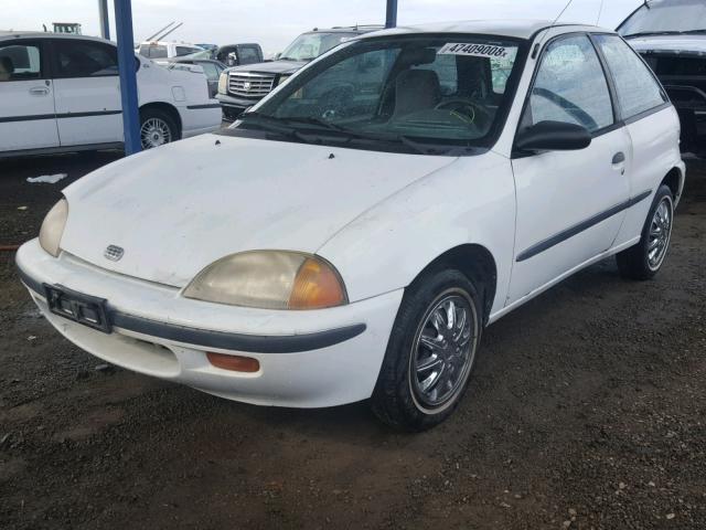 2C1MR2290T6783764 - 1996 GEO METRO BASE WHITE photo 2