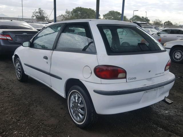 2C1MR2290T6783764 - 1996 GEO METRO BASE WHITE photo 3