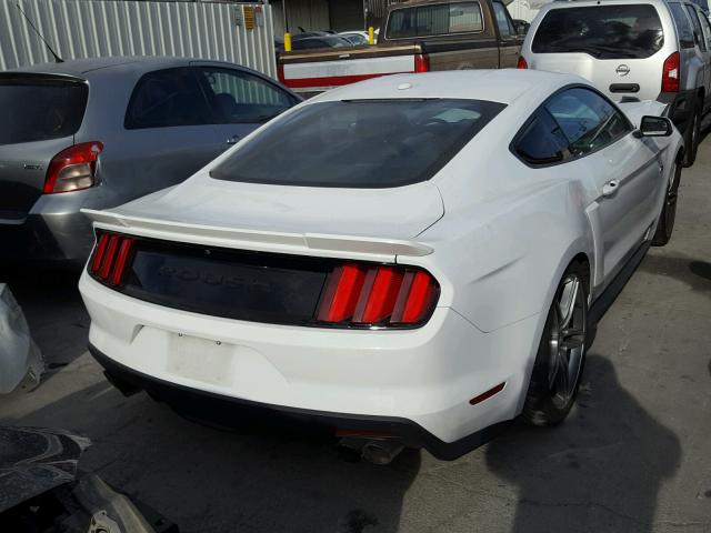 1FA6P8CF2F5333774 - 2015 FORD MUSTANG GT WHITE photo 4