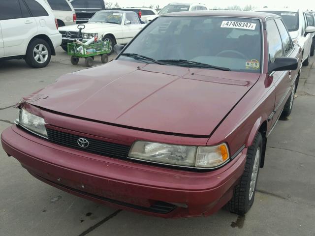 4T1SV21E0MU363876 - 1991 TOYOTA CAMRY DLX MAROON photo 2