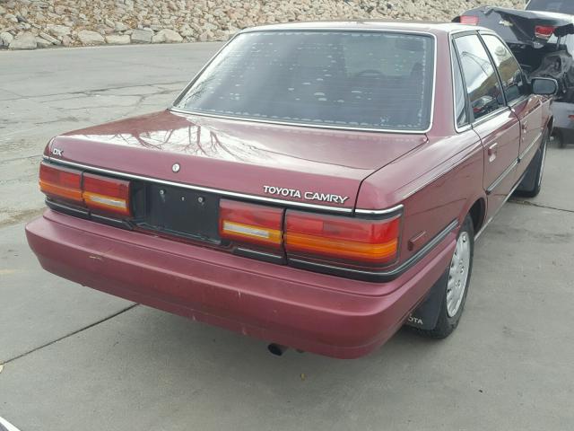 4T1SV21E0MU363876 - 1991 TOYOTA CAMRY DLX MAROON photo 4