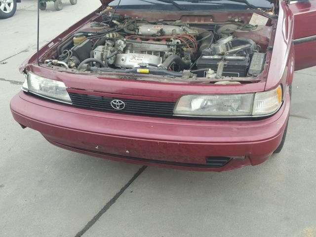 4T1SV21E0MU363876 - 1991 TOYOTA CAMRY DLX MAROON photo 7