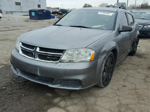 1B3BD4FB1BN541112 - 2011 DODGE AVENGER EX GRAY photo 2