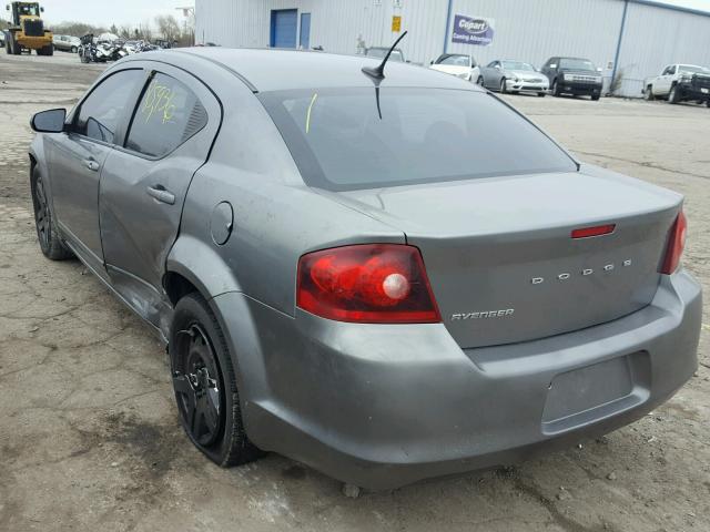 1B3BD4FB1BN541112 - 2011 DODGE AVENGER EX GRAY photo 3