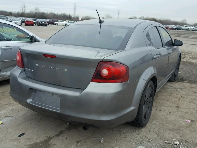 1B3BD4FB1BN541112 - 2011 DODGE AVENGER EX GRAY photo 4