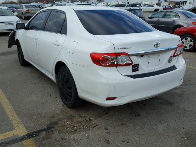 5YFBU4EE2DP191652 - 2013 TOYOTA COROLLA BA WHITE photo 3